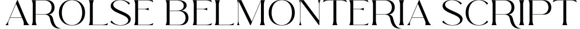 Arolse Belmonteria Script