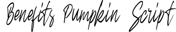 Benefits Pumpkin Script