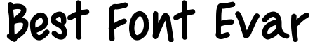 Best Font Evar