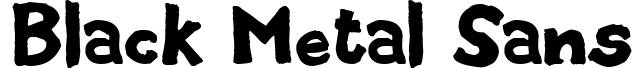 Black Metal Sans