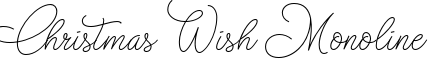 Christmas Wish Monoline