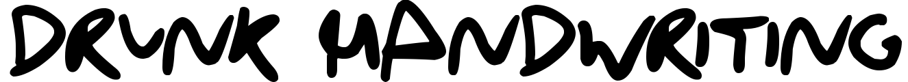 Drunk Handwriting