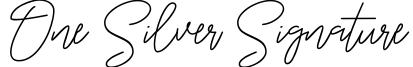 One silver Signature