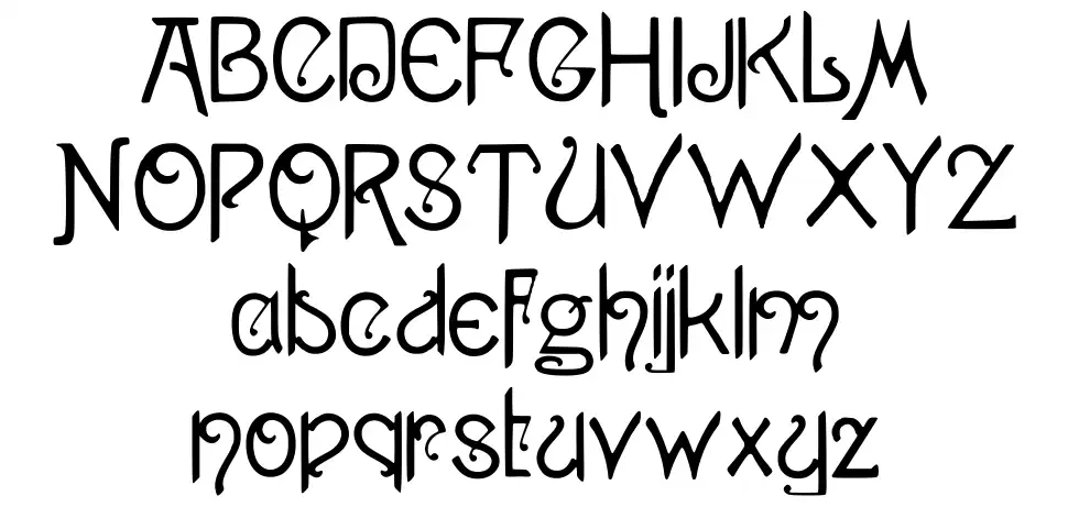 1886's Pansy Okazy 1886's Pansyfont specimens