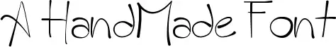 A HandMade Font