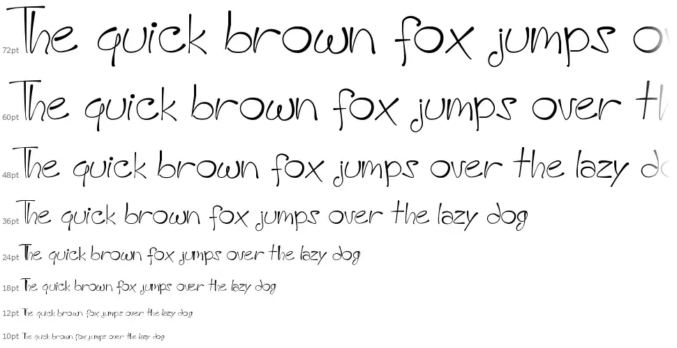 A HandMade Fontfont waterfall