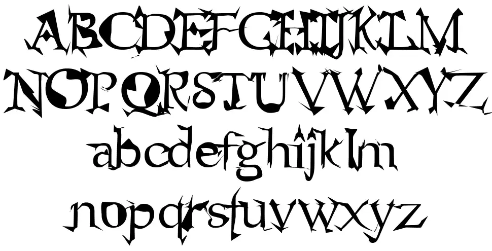 Alienfont specimens