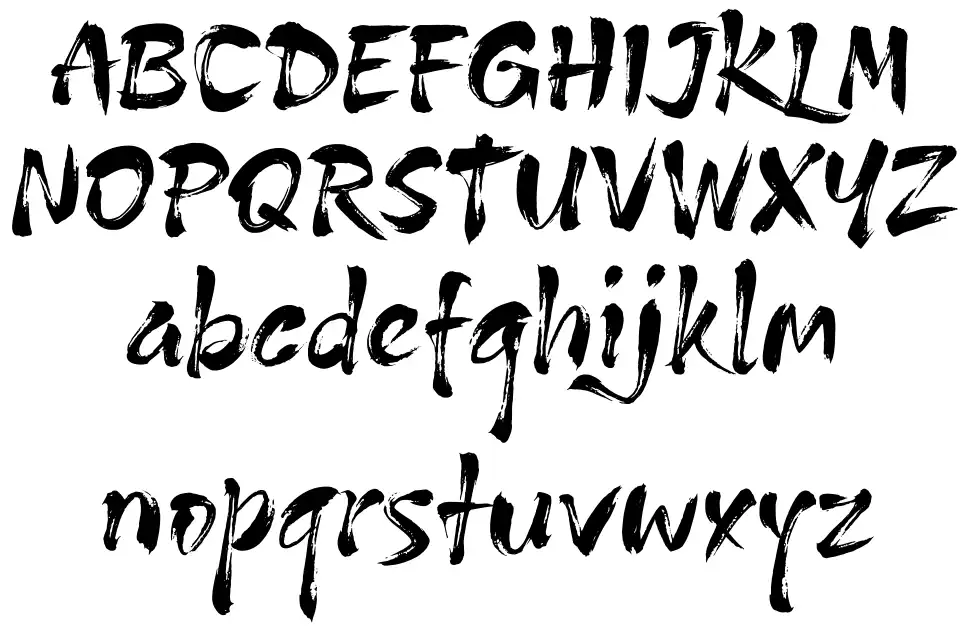 Amanojaku Okazy Amanojakufont specimens