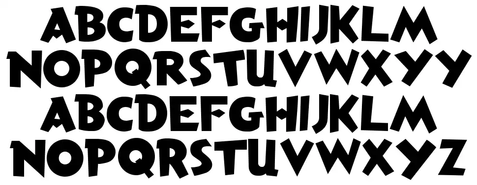 Anderson Torchy the Battery Boyfont specimens