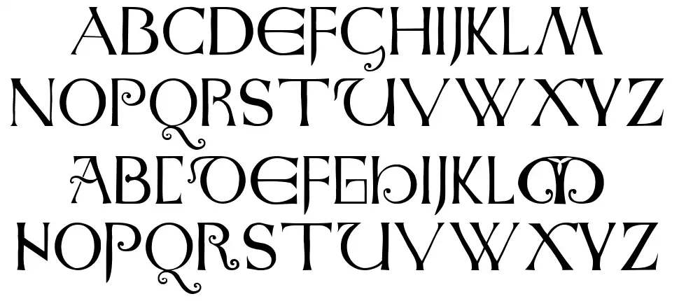Anglo-Saxonfont specimens