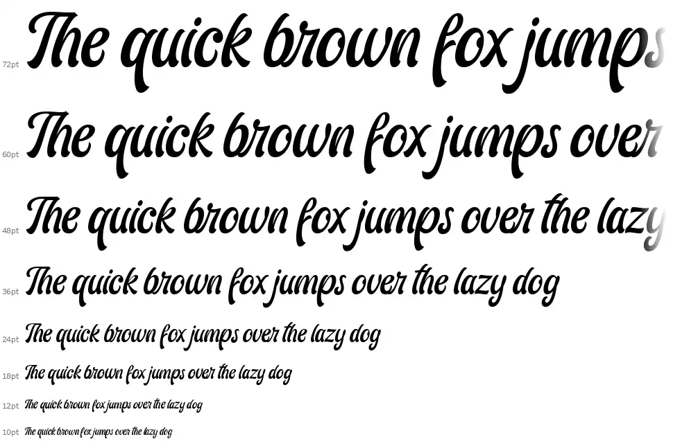 Ariestha Scriptfont waterfall