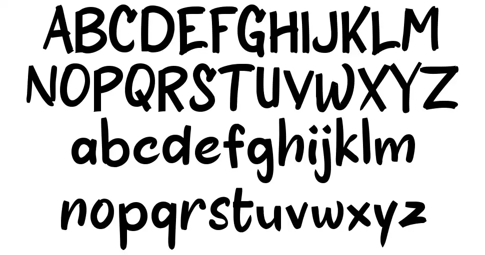 b Blusukanfont specimens