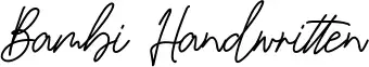 Bambi Handwritten