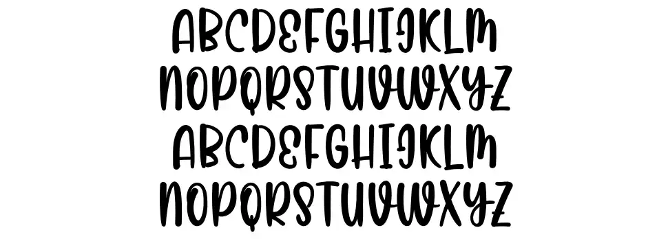 Beautiful Bunnyfont specimens
