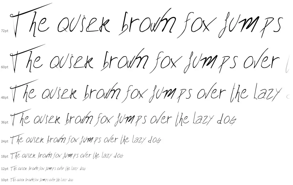 Biffe's Calligraphyfont waterfall