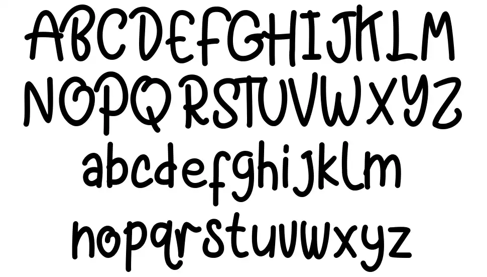 Black Butterfont specimens