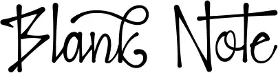 Blank Note