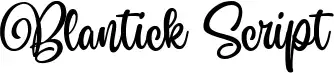 Blantick Script