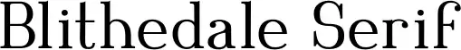 Blithedale Serif