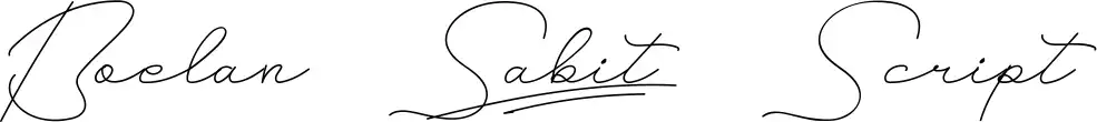 Boelan Sabit Script