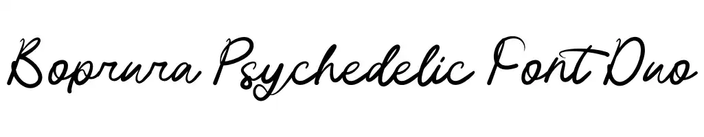 Boprura Psychedelic Font Duo