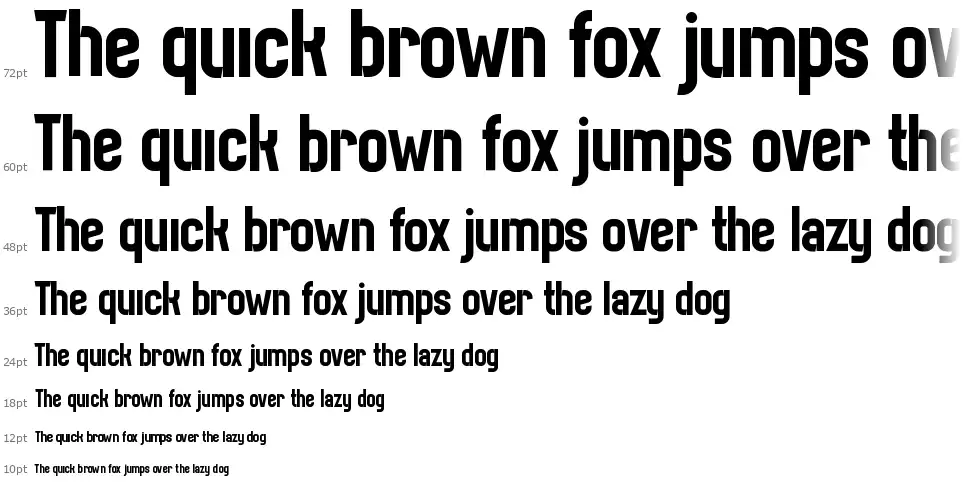 Brutexfont waterfall