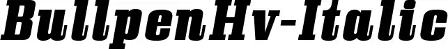BullpenHv-Italic
