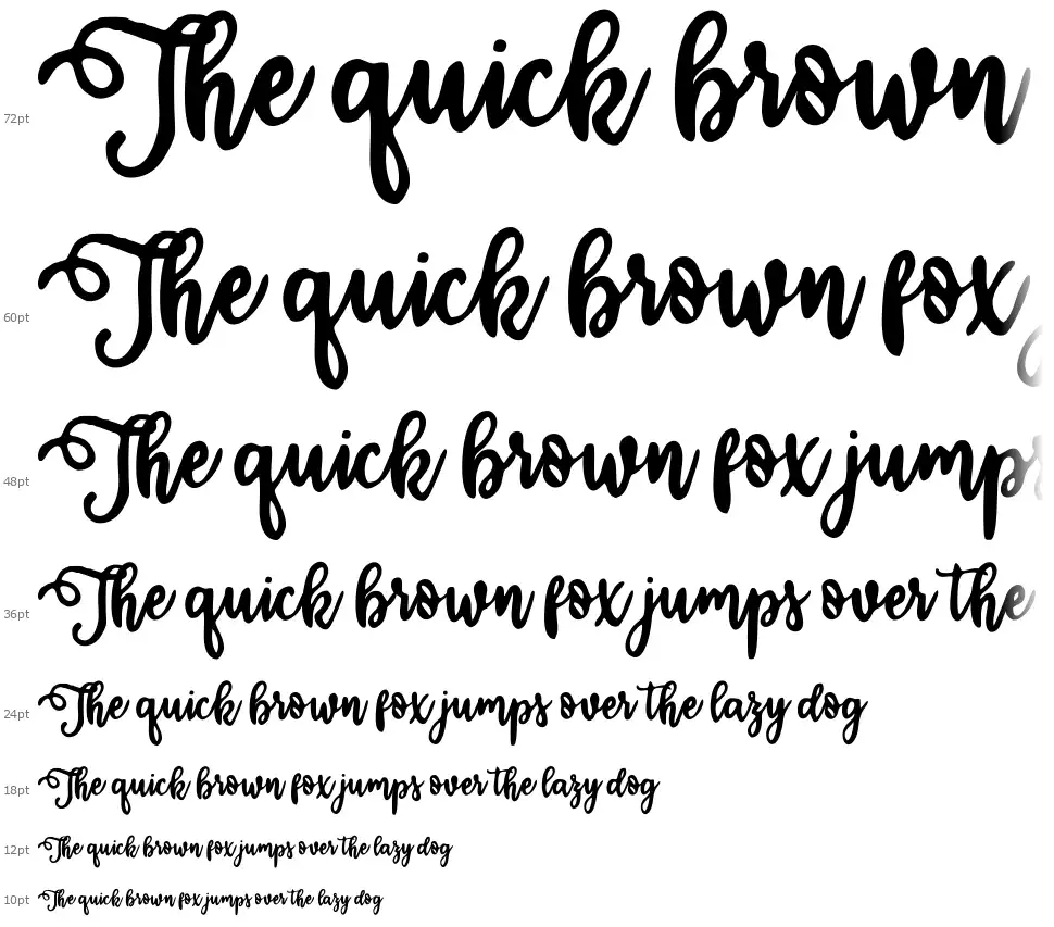 Calligraphy Styefont waterfall