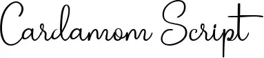 Cardamom Script