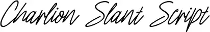 Charlion Slant Script