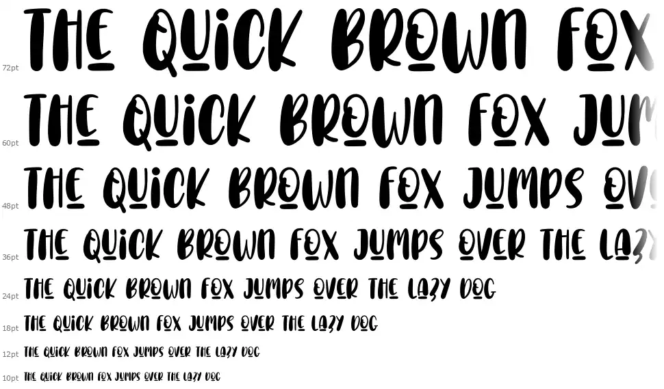 Choco Letterfont waterfall