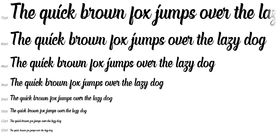 Chuck Noon Scriptfont waterfall