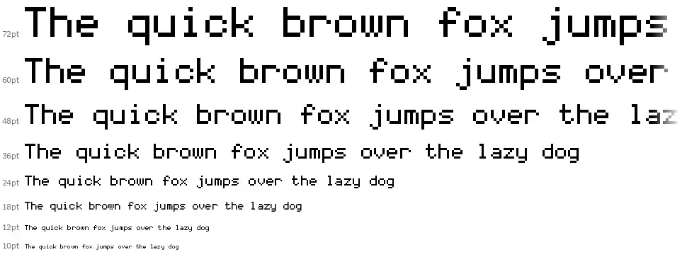 Coder's Cruxfont waterfall