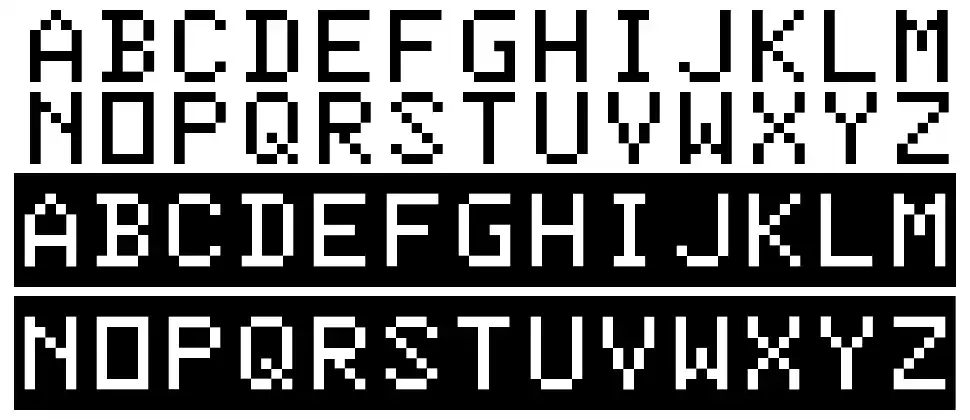 Color Basicfont specimens