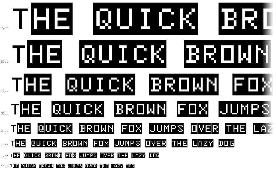 Color Basicfont waterfall