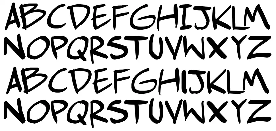 Comic Hustlefont specimens