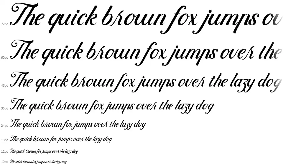 Controwell Scriptfont waterfall