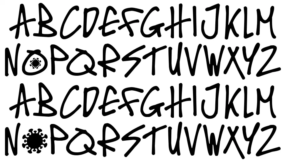 Covid-19 Contagionfont specimens