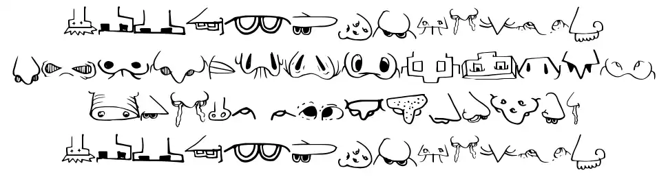 Creature Builderfont specimens