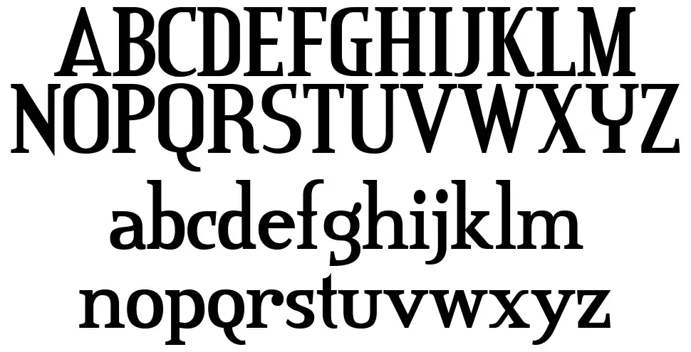 CreditValley-Boldfont specimens