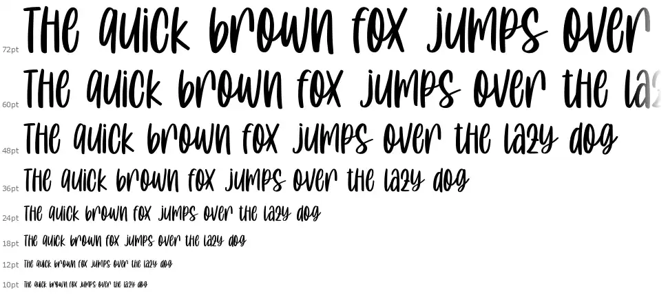 Cute Pinkiesfont waterfall