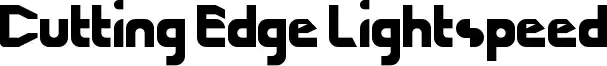 Cutting Edge Lightspeed