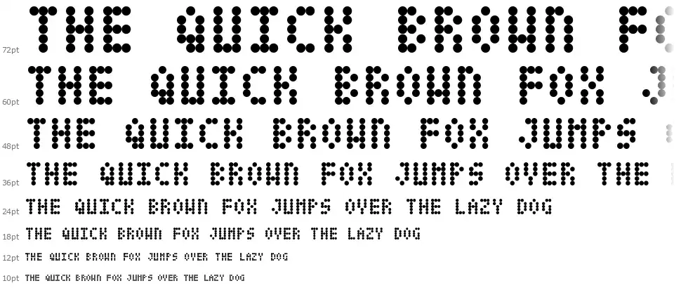 Datdotfont waterfall