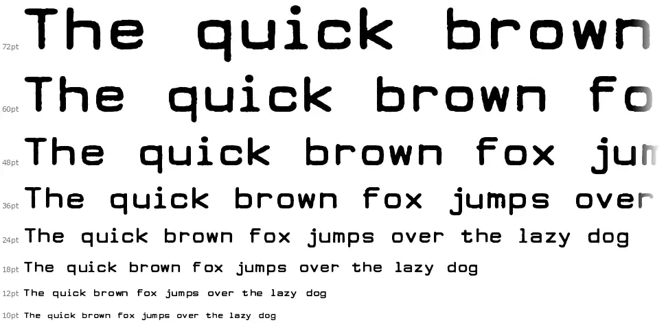 Dearborn Typefont waterfall