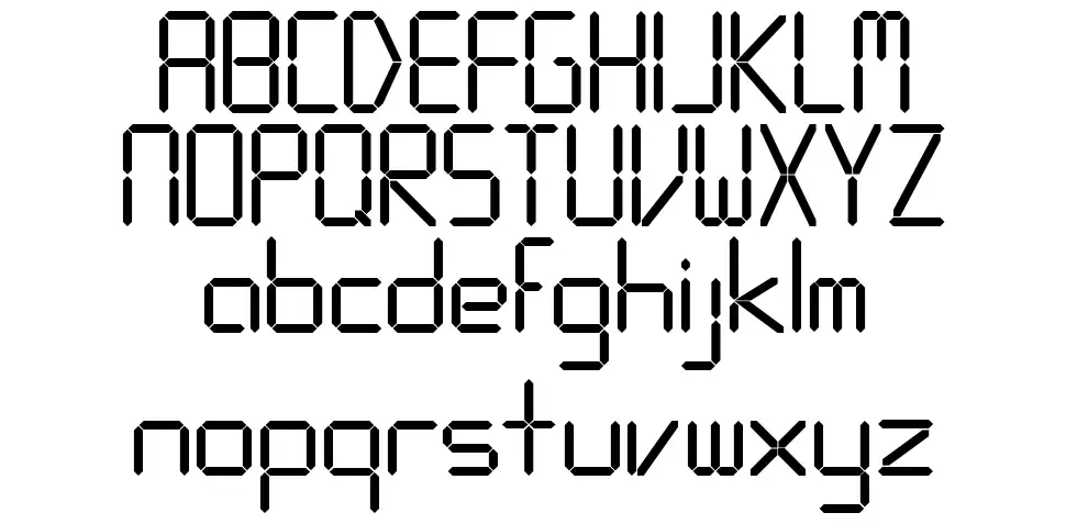 Digitalismfont specimens