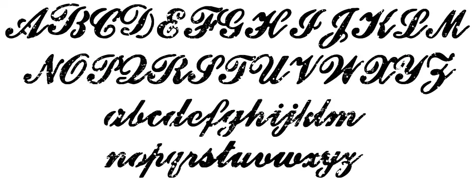 Dirty And Elegantfont specimens