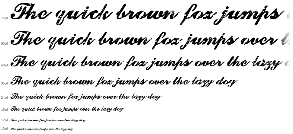 Dirty And Elegantfont waterfall