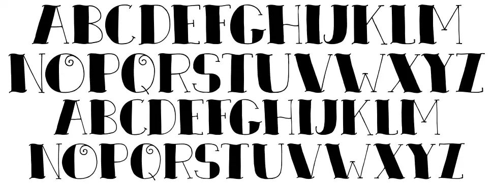 DK Zeebonkfont specimens