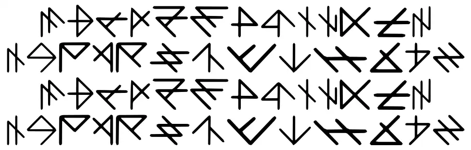 DLI DarkScriptfont specimens