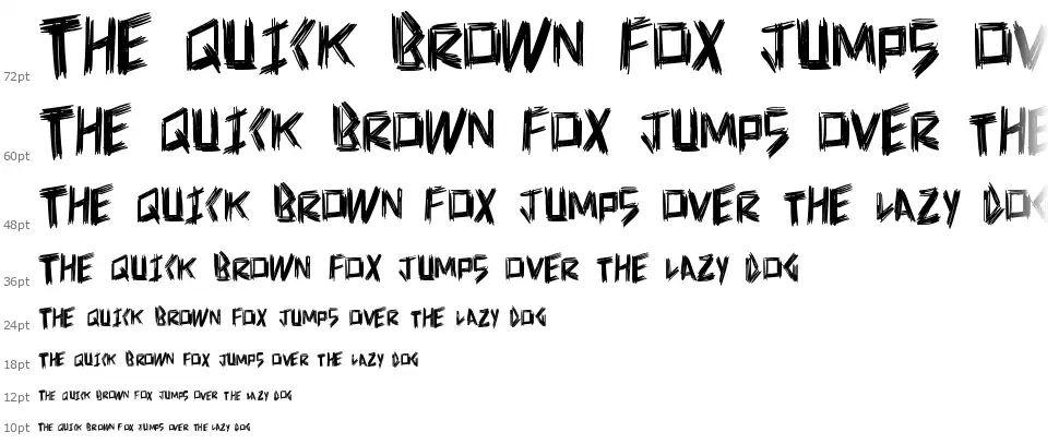 Doctor Scratchfont waterfall
